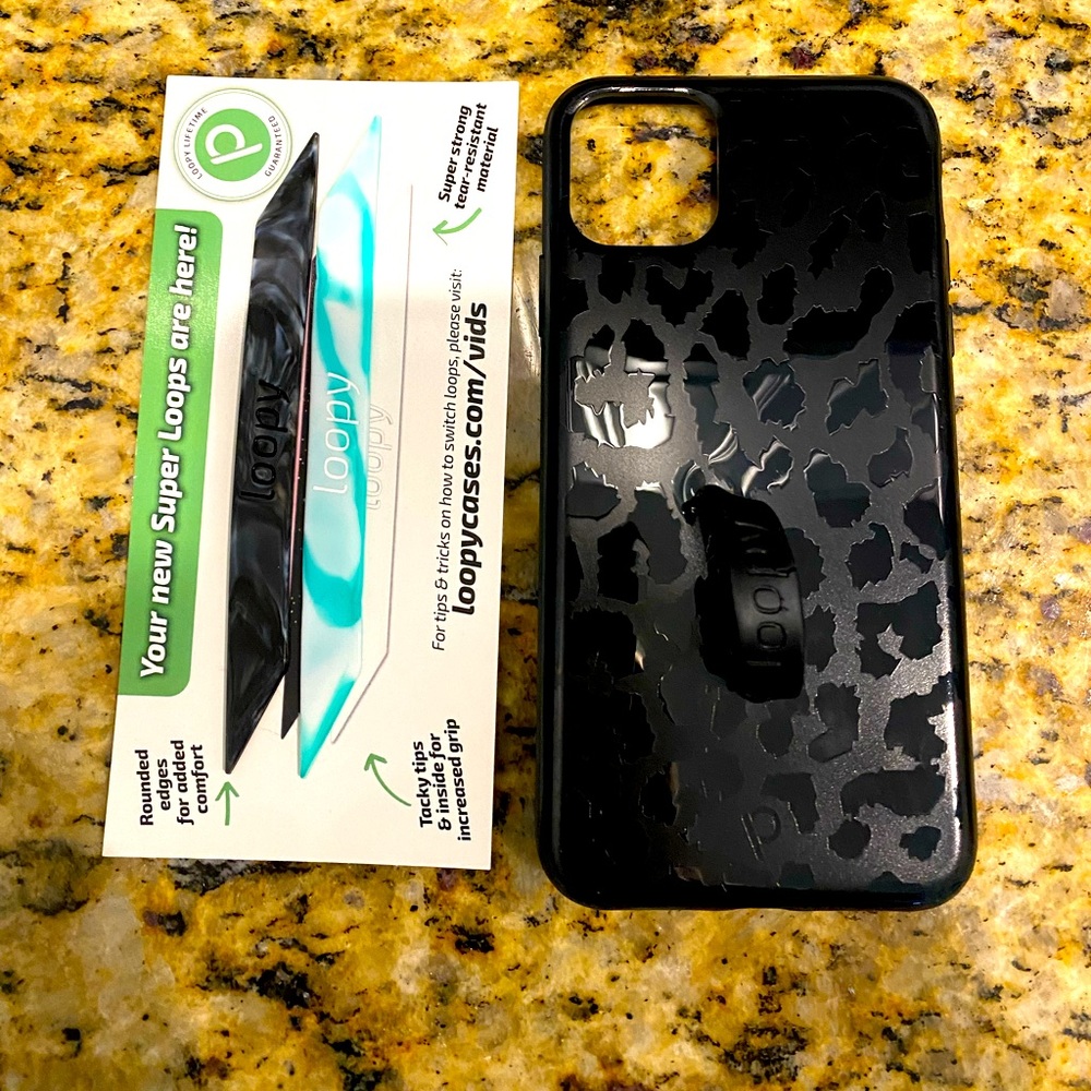 Loopy Case iPhone 11 Pro Max - Black Leopard